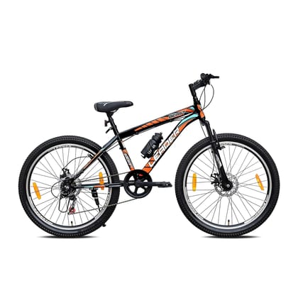 Leader Beast 26T Multispeed (7 Speed) Mountain Bike With FS & Dd Brake 26 T Hybrid Cycle/City Bike (7 Gear, Black)