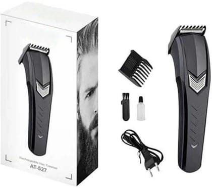 AT-527 Professional Corded/Cordless Electric Trimmer for Men & Women Trimmer 60 min Runtime 1 Length Settings (Black)