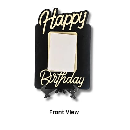 Saadhya Personalised Happy Birthday Wooden Table Photo Frame
