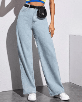 Straight Fit High-Rise Stretchable Jeans