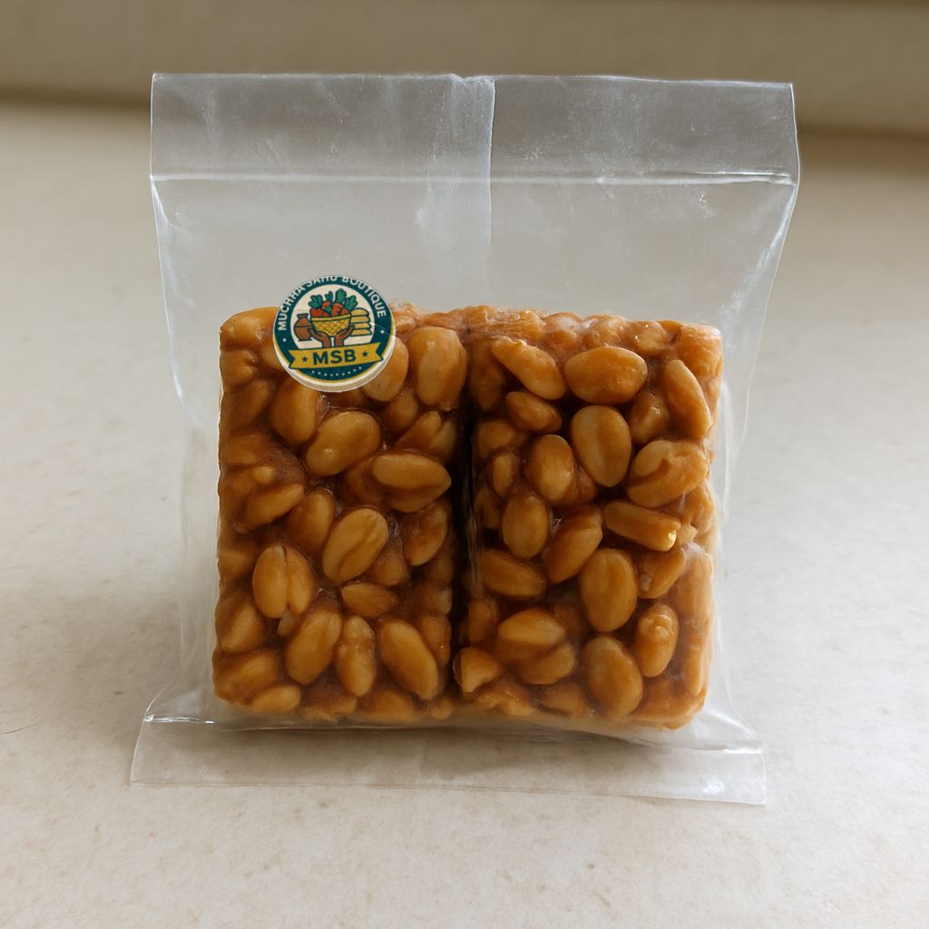Muchha Sahu Boutique's peanut chikki