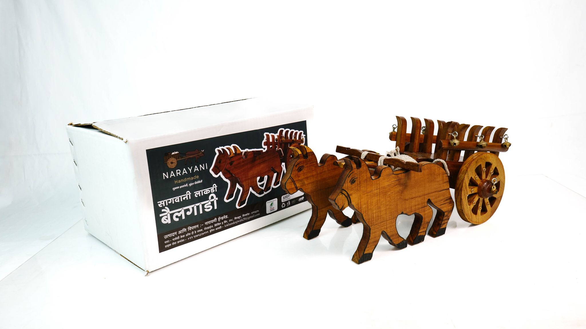 Sagwan Wooden Bullock Cart
