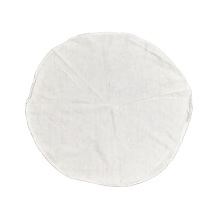 Idly Thuni (2 Pieces) - Circular Shape - 30 cm Diameter - Unbleached Pure cotton - Idli Steaming Cloth - Suitable for 4/5/6/7 Pit Idli Plate - Stitched Overlapping Edges - Round Pieces