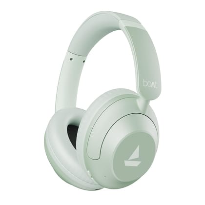 Boat Rockerz 650 Pro (2025 Launch),Touch/Swipe Controls,Dolby Audio,80Hrs Battery,2Mics Enx,Fast Charge,App Support,Dual Pair,Bluetooth Over Ear Headphones,Wireless Headphone with Mic (Sage Green) Sage Green