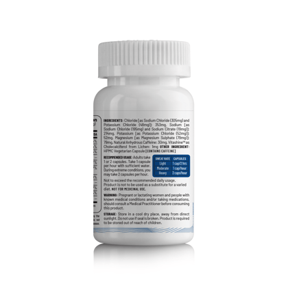 Unived Salt Capsules (Caffeine) for Hydration, Energy, Focus