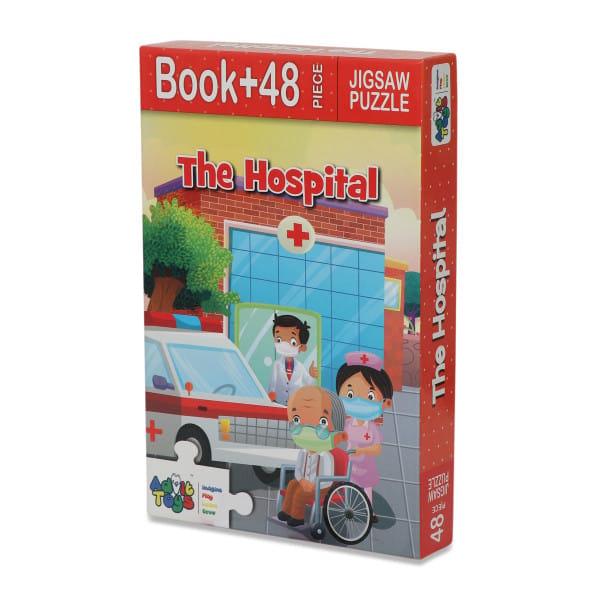Advit Toys The Hospital Jigsaw Puzzle - 48 Piece + 24 Pages Educational Book