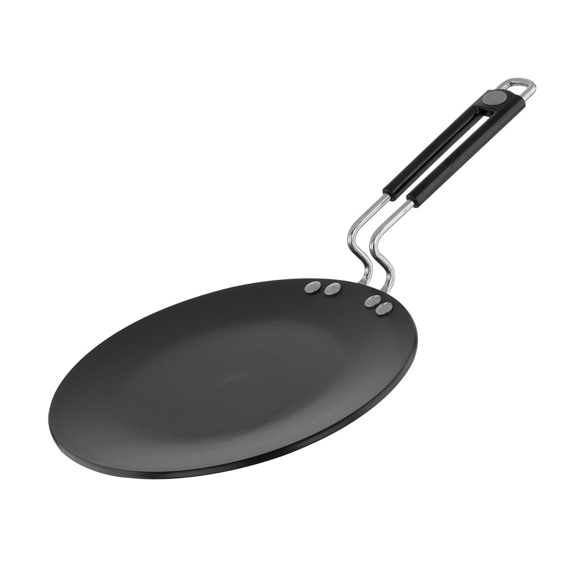 Prestige Hard Anodised Roti Tawa 22.5 cm | Thick Base (4 mm) | Gas & Induction Compatible | Metal Spoon Friendly | Stay Cool Handle | Wide Base | 2Y Warranty | ISI