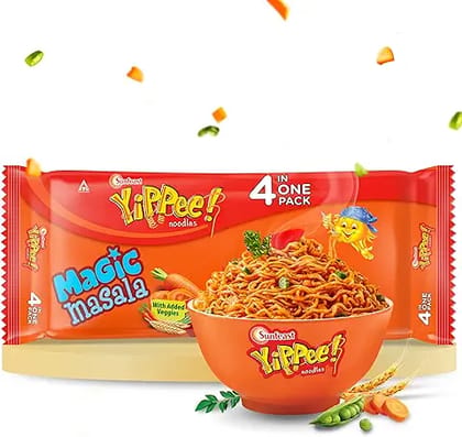 Sunfeast YiPPee! Magic Masala, Instant Noodles (Pack of 4), 272g​