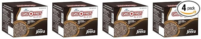 Mankind Gas-O-Fast For Relieving Acidity Active Jeera- 24x 5gSachet x Pack of 4