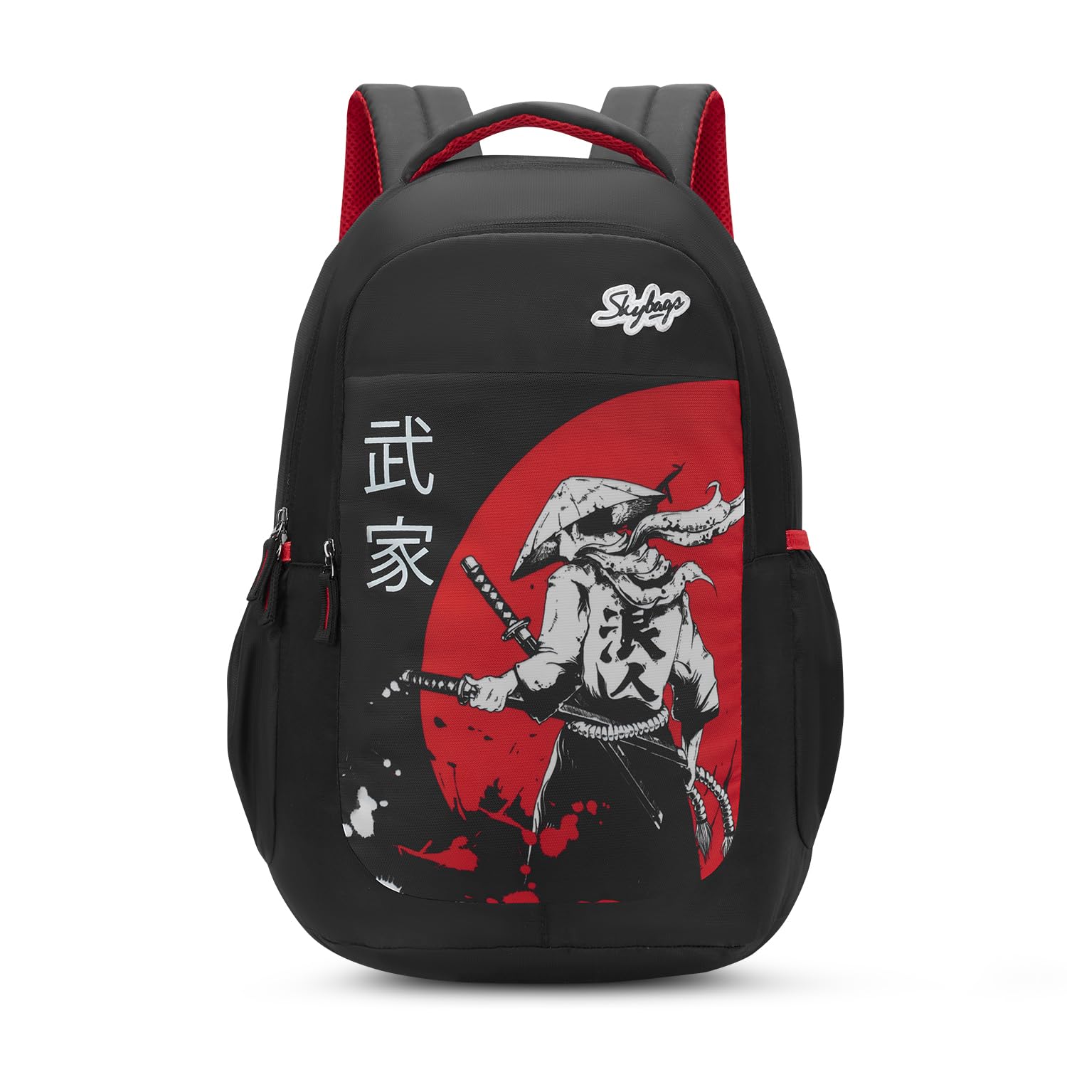 Kyro RC Anime Polyester 36 Liters 3 Compartments Raincover 2 Side Bottle Pockets Built To Last Straps Swoosh For Boys And Girls