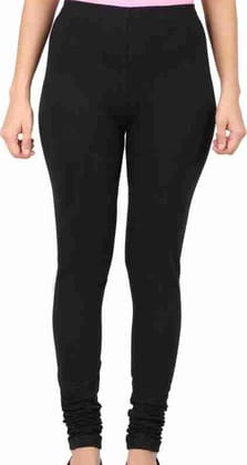 RATHNA APPARELS Churidar Ethnic wear Leggings ( Black,Solid ) (S - Size)