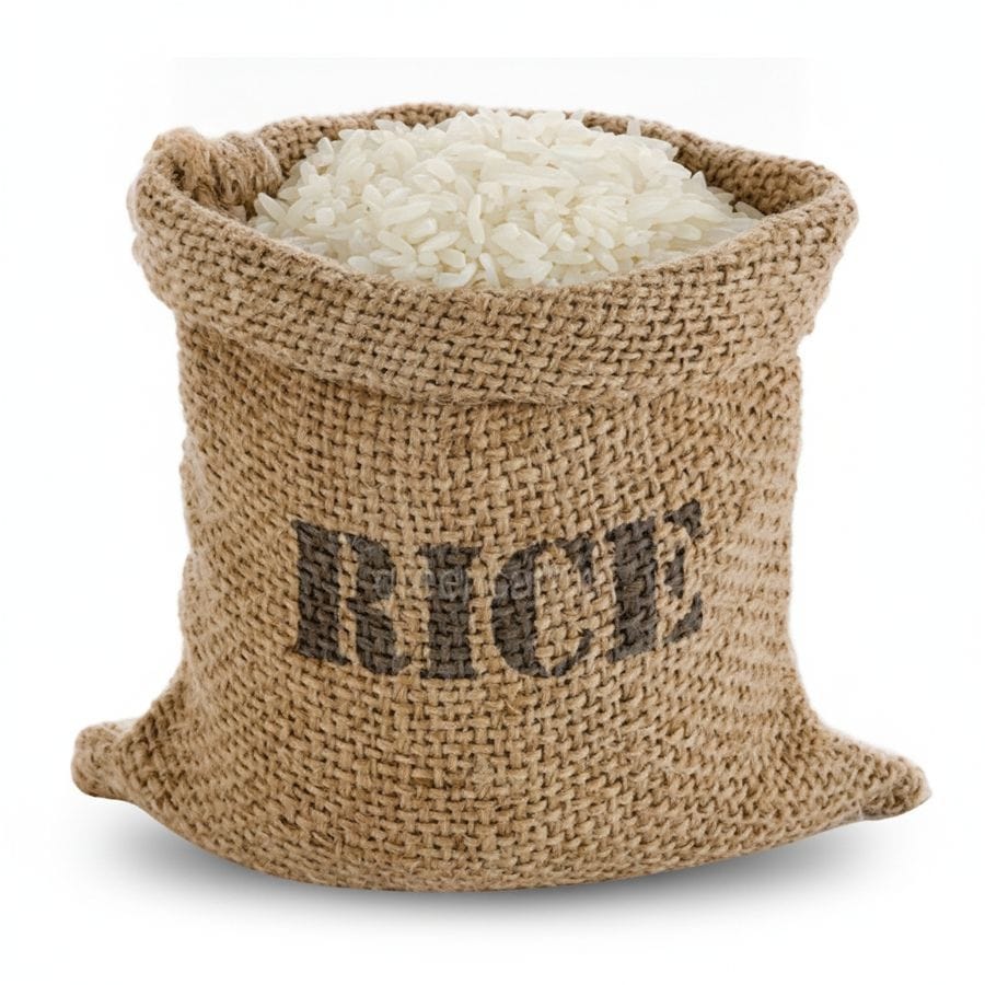 Premium White Rice in Jute Sack - 25 kg - One jute sack