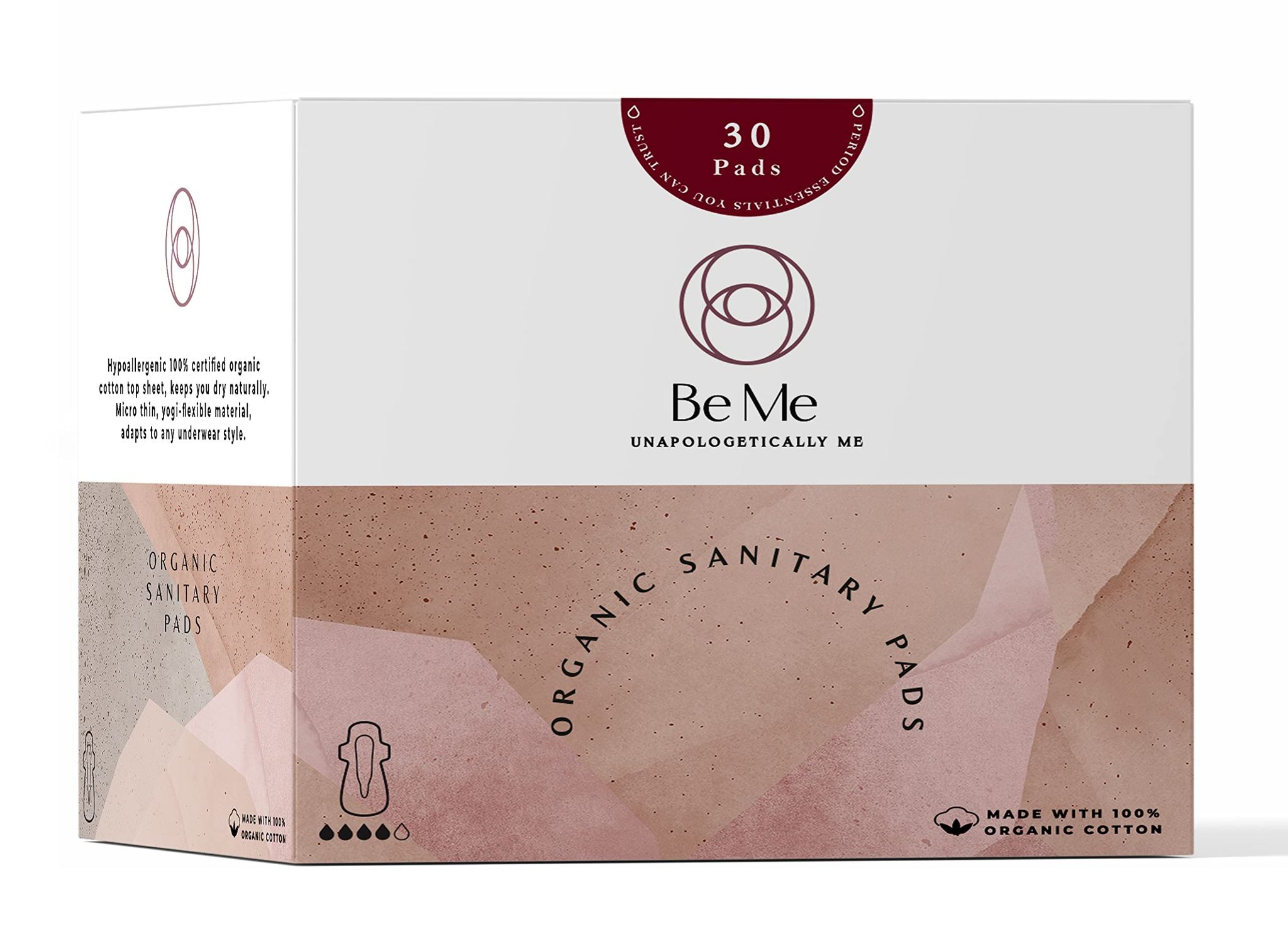 Be Me - Sanitary Pads for Women Pack of 30 Brown