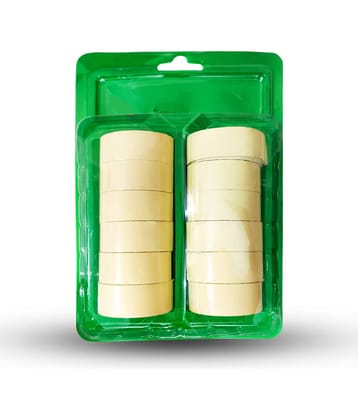 "Double Sided Foam Dispenser Double Side 0.60 mt (Manual)  (Set of 12, White) " - Yellow Double Sided Foam Tape ( Pack of 12 )