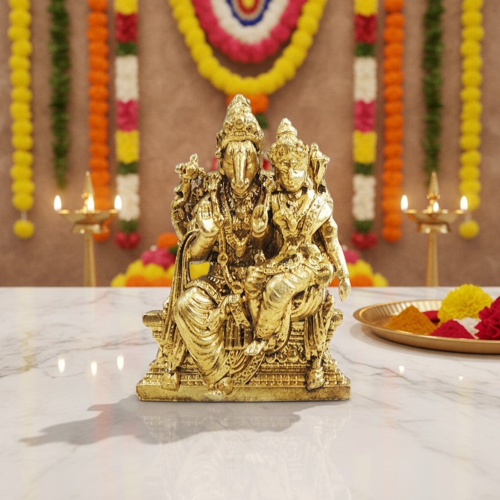 Mini Brass Varaha Laxmi Idol Statue for Gifting, Height : 1.5 Inch (BSMAS1931 C)