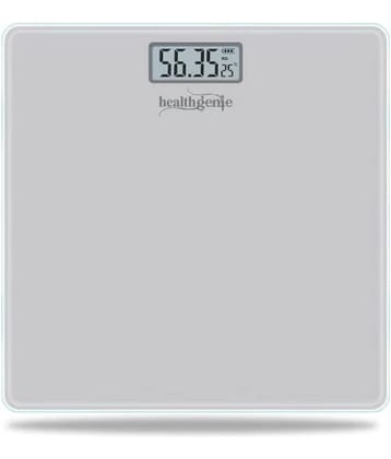 Healthgenie Electronic Digital Weighing Machine Bathroom Personal Weighing Scale-Weight-180Kg Silver