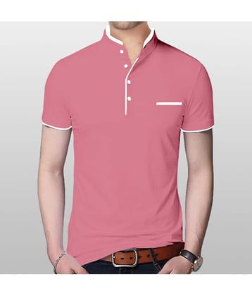 AUSK Pack of 1 Cotton Blend Regular Fit Men's T-Shirt ( Peach )