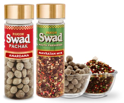 Panjon Swad Pachak Anardana & Mukhwas Navaratan Mix, 270g, 2 bottle Panjon Swad Pachak Anardana & Mukhwas Navaratan Mix, 270g, 2 bottle