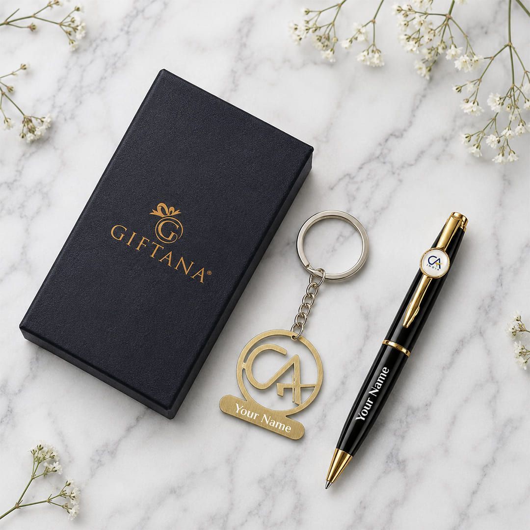 Personalized CA Success Gift Set with Pen & Keychain