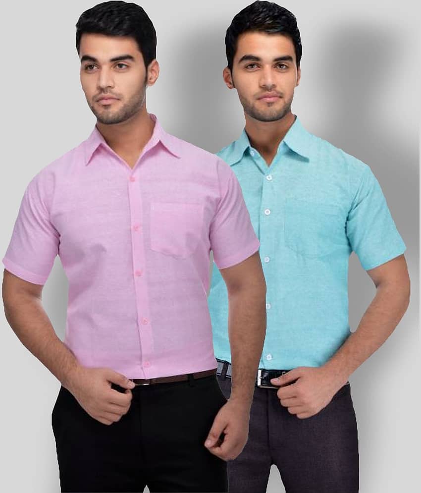 DESHBANDHU DBK - Multicolor Cotton Regular Fit Men's Casual Shirt (Pack of 2 )