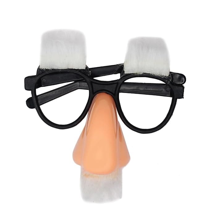 Nawani Fake Nose Eyebrows with Moustache Funny Glasses for Party Pack Party Mask