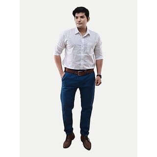 Radprix Men Printed Casual White Shirt