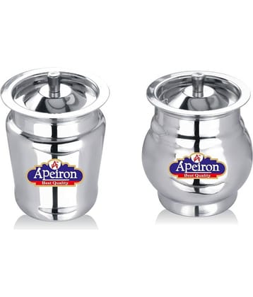 APEIRON GHEE POT Steel Food Container Set of 2 300 mL