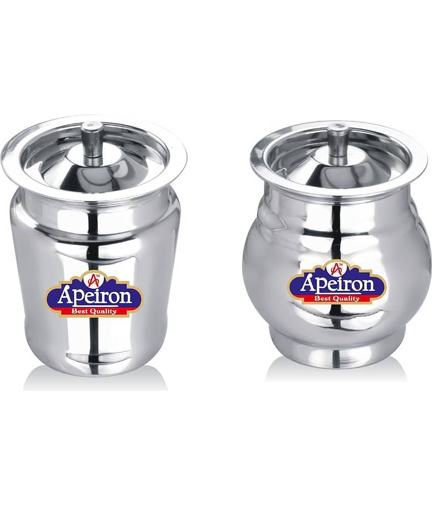 APEIRON GHEE POT Steel Food Container Set of 2 300 mL