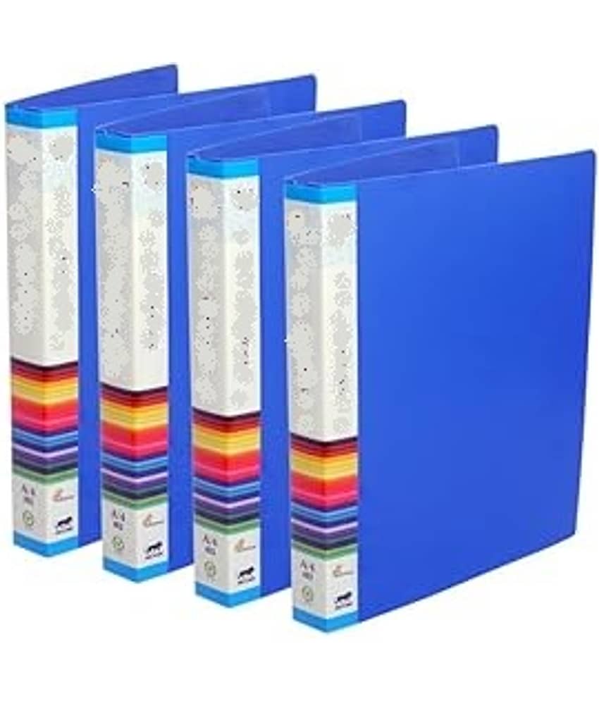 Eclet Blue Clip File ( Pack of 4 )