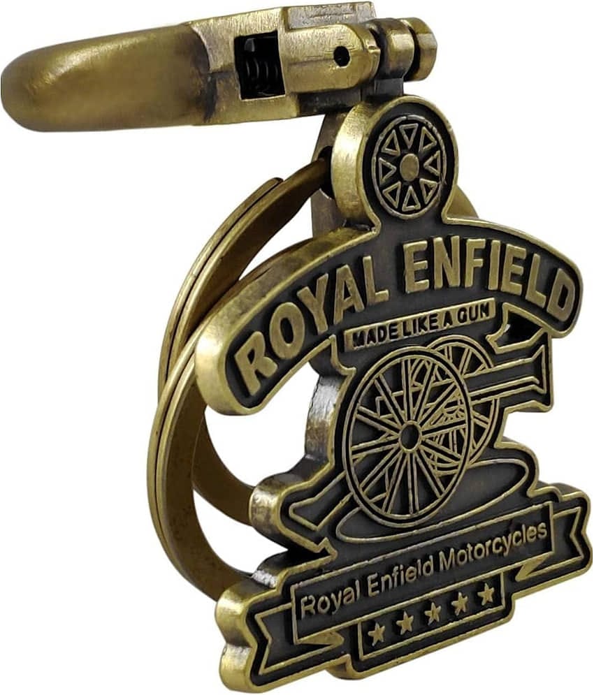QitmirMKT High Quality Royal Enfield Bike Keychain Bronze Metal Bullet \ Bronze Key Chain ( Pack of 1 )