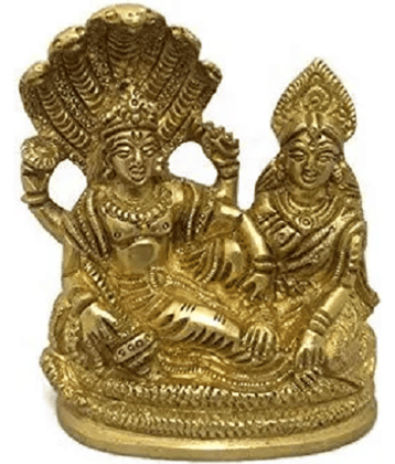 PAYSTORE - Aluminium Lord Vishnu 7.5 cm Idol