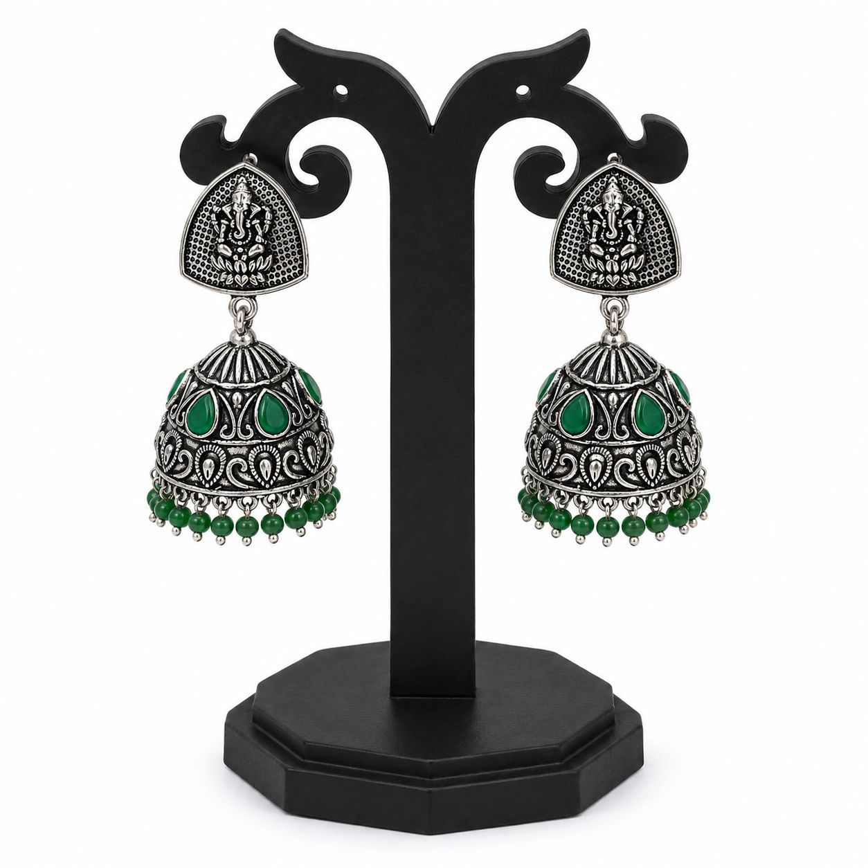 Tribes India Metal Topli Earring for Women (Multicolor)