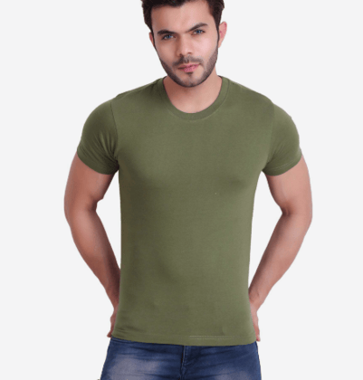Cotton Short Sleeve Round Neck Men's T-Shirt
