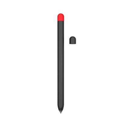 Valente Ultra-Thin Silicone Sleeve for Galaxy Tab Pencil - Compatible with S7/S8/S9 Series - Enhanced Grip, Protective Cover (Black & Red) Valente Ultra-Thin Silicone Sleeve for Galaxy Tab Pencil - Compatible with S7/S8/S9 Series - Enhanced Grip, Protect