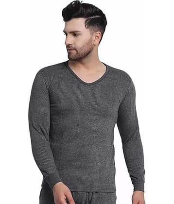 TF Pack of 1 Woollen Thermal Tops For Men's ( Charcoal )