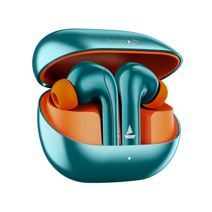 boAt Airdopes 155 | Wireless Earbuds with 40 Hours Playback, ENx™ with Quad Mics, Bluetooth v5.3 Active Teal