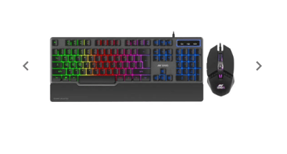 Ant Esports KM540 Gaming Backlit Keyboard and Mouse Combo, LED Wired Gaming Keyb