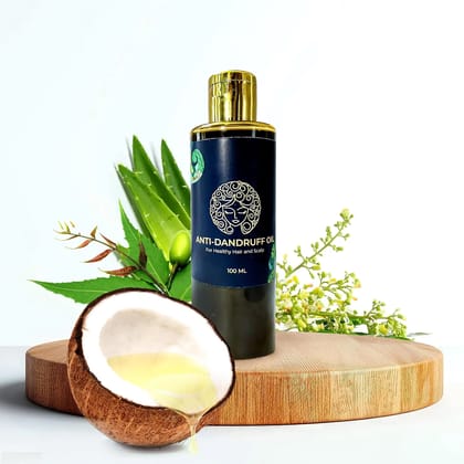 AAYURMADOM Charukeshi Anti-Dandruff Hair Oil with Tea Tree & Neem (100ml)