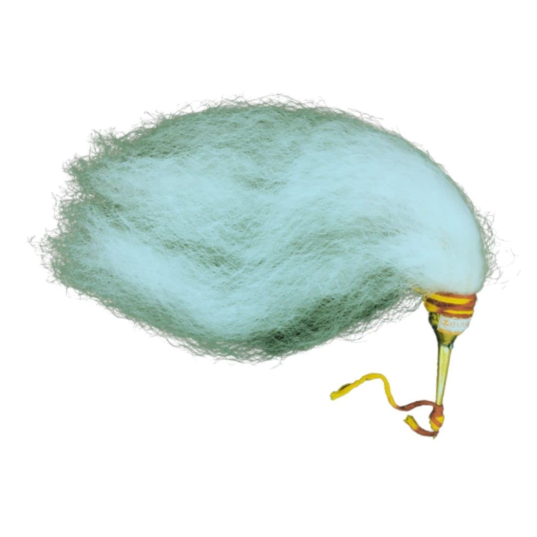 MAYAPURI Chawar Sahib Metal Body Fly Whisk, White, 15.5 Inches