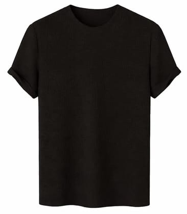 Solid Regular Fit Round Neck Half Sleeve Casual T-Shirt
