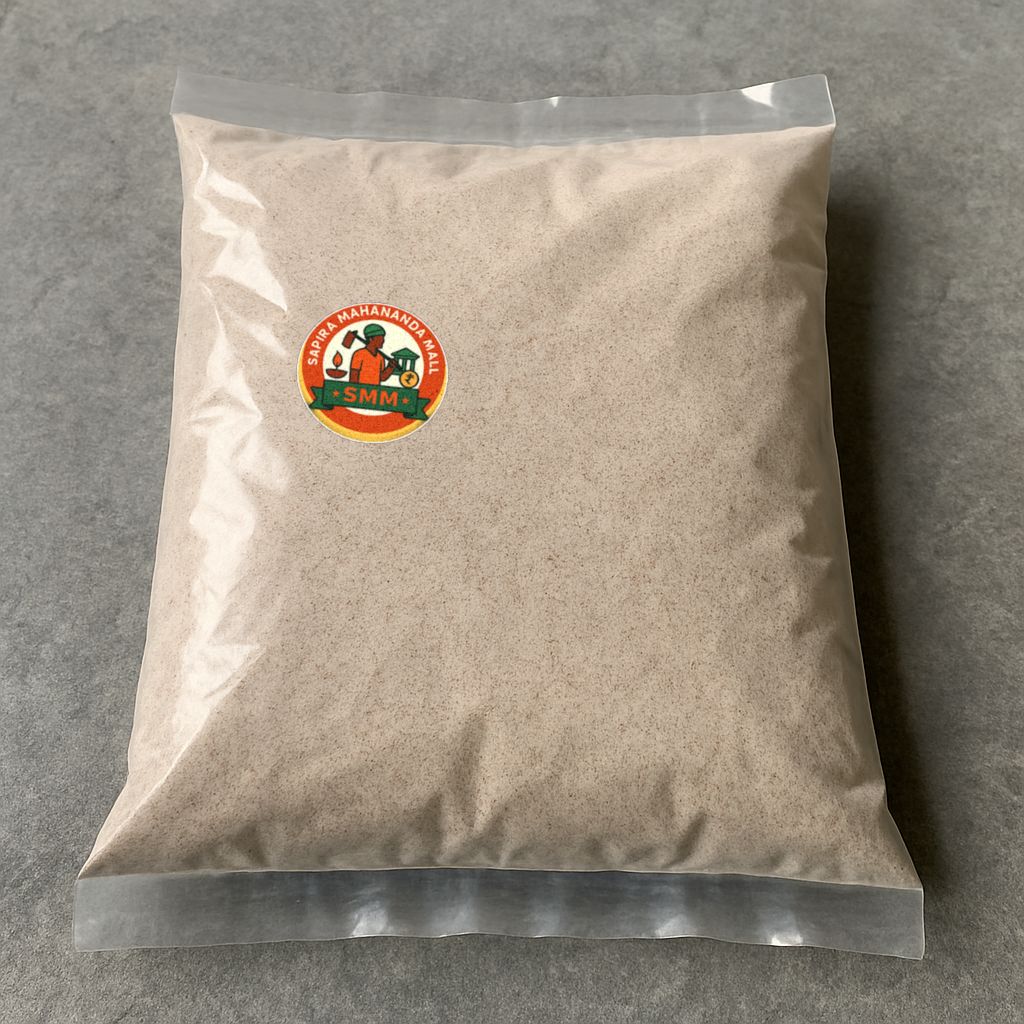 Sapira Mahananda Mall's ragi flour (finger millet flour)
