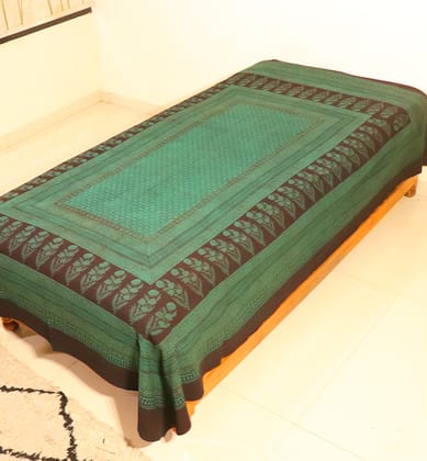 Hand Block Printed Bagh Cotton Single Bed Sheet