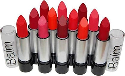 Elecsera super matte lipstick combo set of 12 lipstick (Multicolor, 0.35 g)