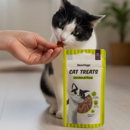 BearHugs Chicken & Tuna Non Veg Cat Treats - 35gm BearHugs Chicken & Tuna Non Veg Cat Treats - 35gm