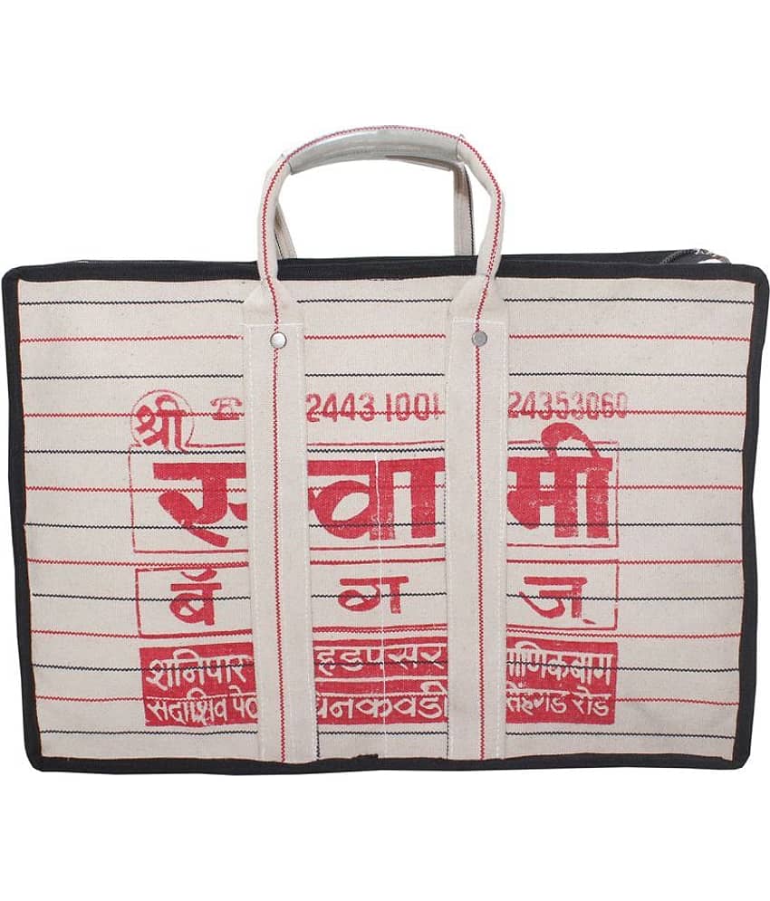 Goodluck Cotton Canvas Grocery Shopping Bag Extra Large Heavy Duty Handcrafted Multipurpose Bag for Grocery Milk Vegetable Storage(11 X 7 X 16)