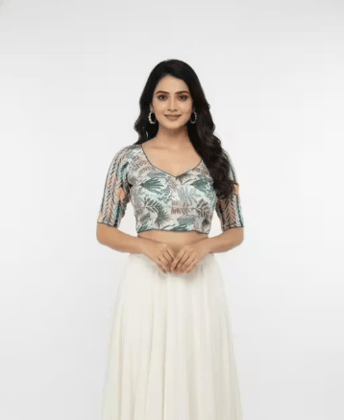 Women cotton printed design blouse