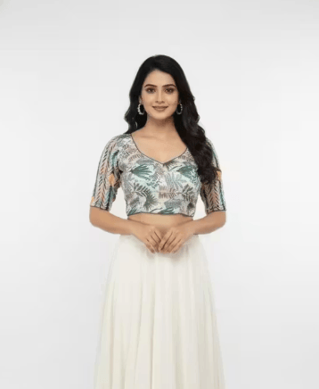 Women cotton printed design blouse