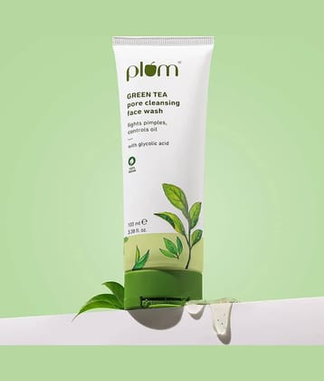 Plum Green Tea Pore Cleansing, Oil-control | For Oily, Acne-Prone Skin | Men and Women Face Wash (100 ml)