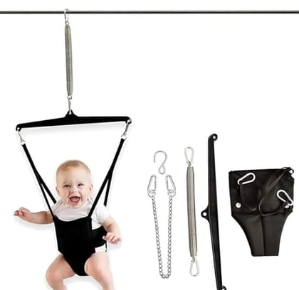 Braintastic 2 in 1 Baby Jumper and Walking Harness with Door Clamp Walk Trainer Infant Activity Bouncer for Coordination and Active Play 6 to 12 Months