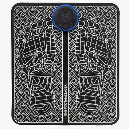 Electric Foot Massager Machine with Pulse , EMS Foot Circulation Stimulator, Deep Tissue Kneading Shiatsu Foot Massager for Pain Relief